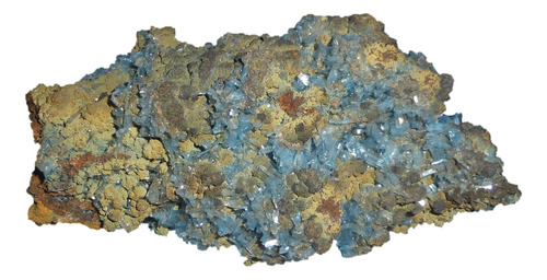 Mineral De Colección Hemimorfita Azul En Matriz