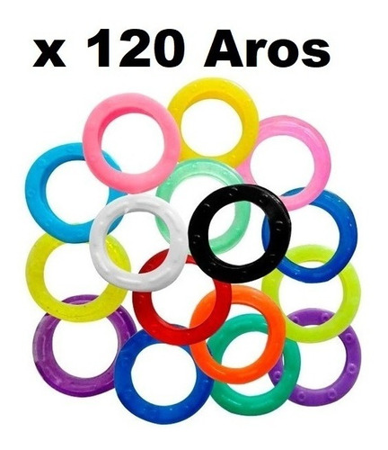 Marcadores Llaves Colores 10 Paquetes De 12 Aros, Total 120