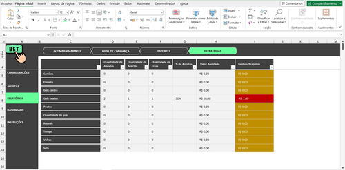 Gestão De Banca De Apostas Em Excel