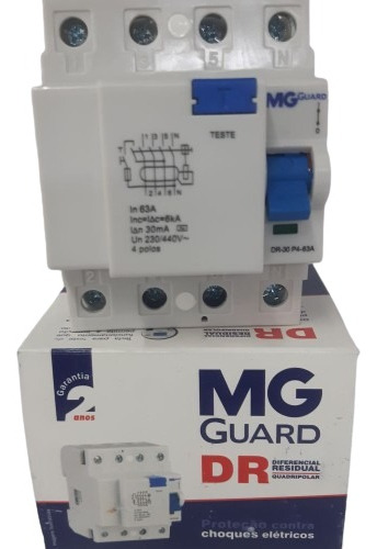 Interruptor Diferencial Residual Dr 63a Quadripolar Margiriu