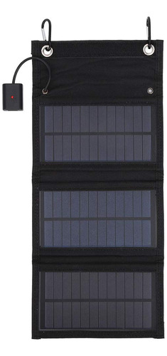 Panel Solar Portatil Plegable Impermeable Para Turismo 15 W