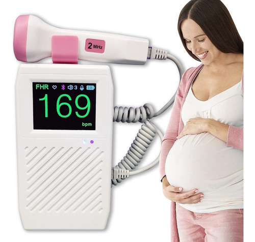 Imagen 1 de 2 de Doppler Fetal Lcd Ultrasonico Frecuencia Cardiaca Embarazo