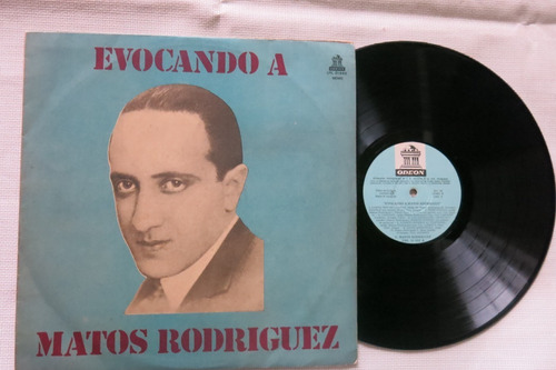Vinyl Vinilo Lp Acetato Evocando A Matos Rodríguez Tangos