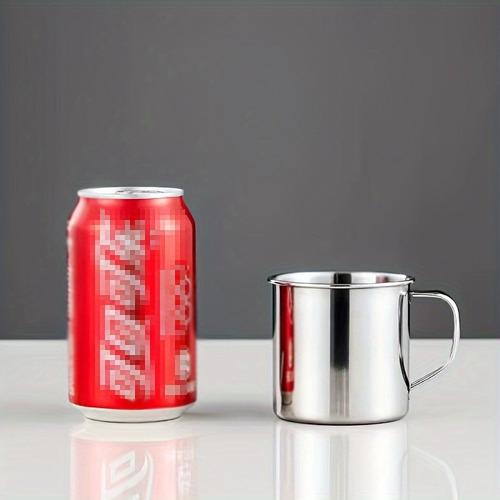 1pc Taza Portátil De Acero Inoxidable 304 Duradera Para