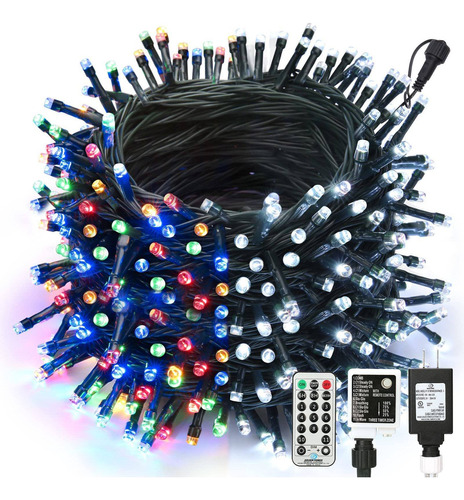 Joomer - Luces De Navidad, 300 Luces Led De 98 Pies, 8 Modos