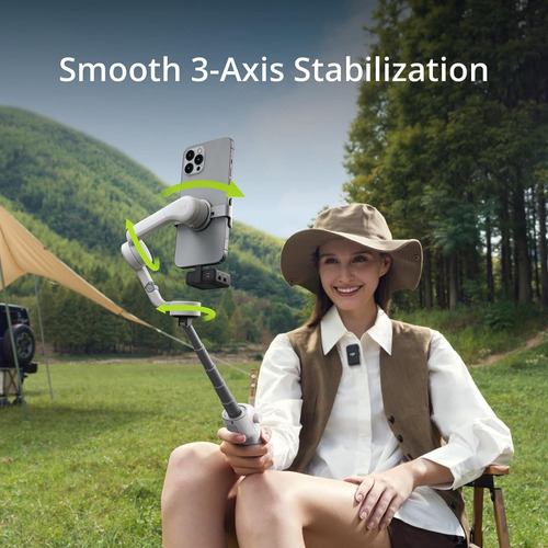Combo Dji Osmo Mobile 6 Fill Light, Gris Pizarra