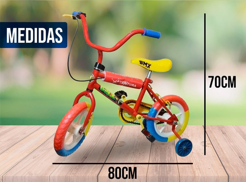Bicicleta Forest Rodado 12 Nene Nena Ruedas Goma Accesorios