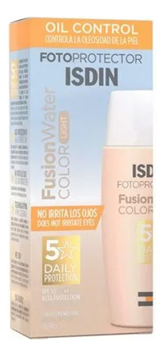 Fotoprotector Isdin Fusion Water Color Ligth Spf 50 X 50ml