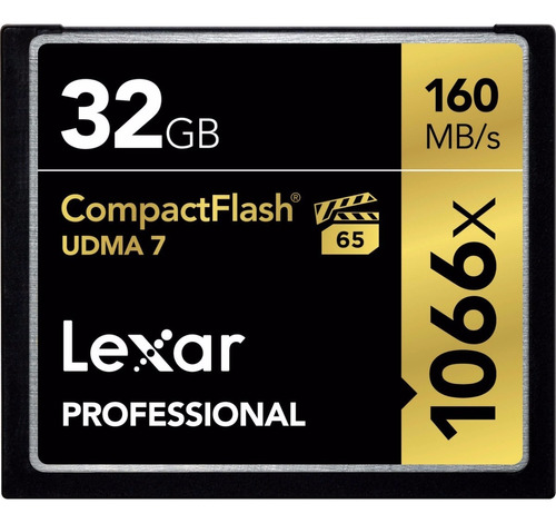 Memoria Lexar Compact Flash 32gb Profesional 1066x