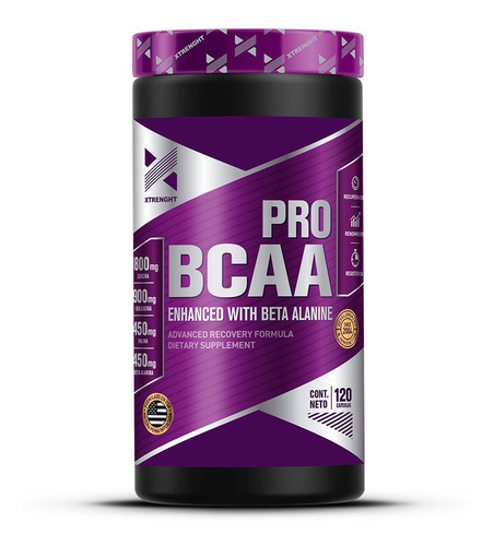 Bcaa Pro Xtrenght 120 Caps Aminoacidos Con Beta Alanina