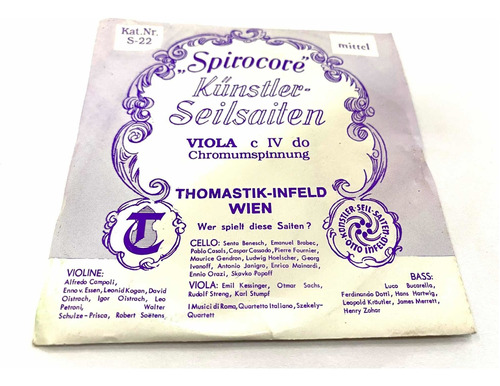 Corda Viola Thomastik Infeld Spirocore 4° C ( Do )  Nr. S-22