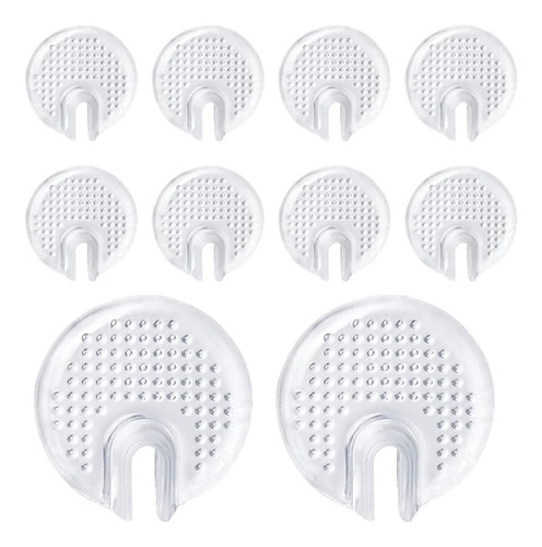 10 Protectores De Dedo De Silicona Transparente De Gel De Si