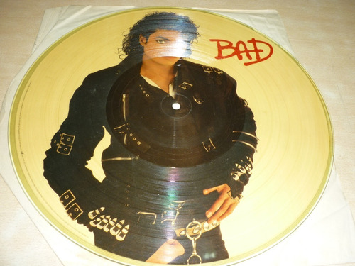 Michael Jackson Bad Vinilo Picture Disc Muy Bueno