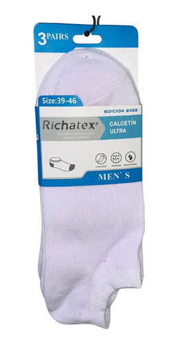 Medias Richatex - Color Blanco - Talonera - Size: 39 - 46