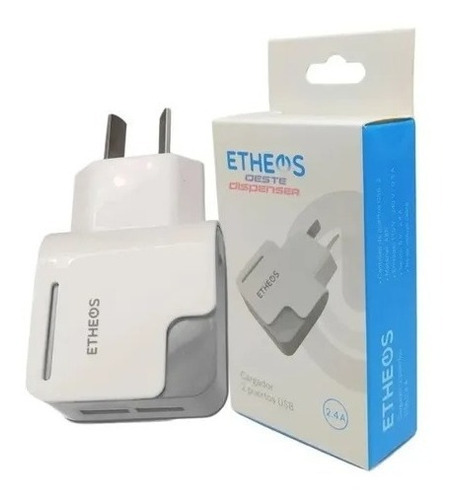 Imagen 2 de 2 de Cargador 2 Puertps Celular Etheos - Portalvendedor