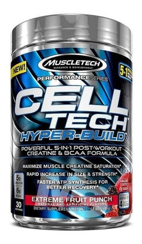 Cell Tech Hyper Build 30 Servicios Creatina Muscletech