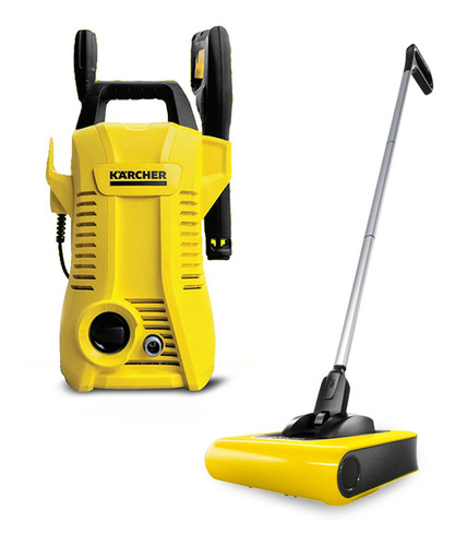 Hidrolavadora K2 Basic + Escoba Eléctrica Kb5 Karcher
