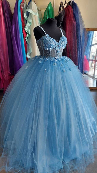 Vestido De 15 Anos Celeste | MercadoLibre 📦 Vestido De 15 Anos Celeste | MercadoLibre 📦