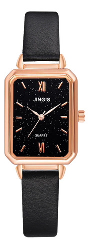 Reloj Jinjis Para Mujer Con Esfera Rectangular Y Correa De P