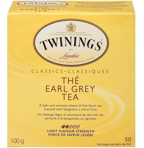 Twinings Te Earl Grey 50 Sobres