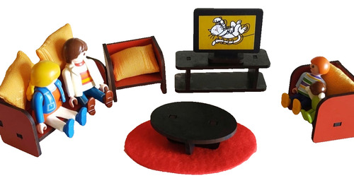 Muebles Casita Muñecas Infantil Living Cuarto Chicos