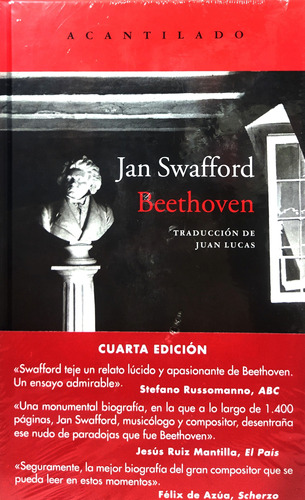 Libro Beethoven, Jan Swafford, Ed. Acantilado