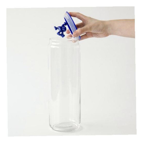 Alessi Amdr08 Daz 8-1/2-cup Glass Jar, Blue