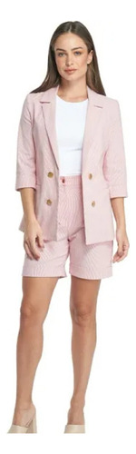 Lindo Saco Blazer Slim Formal Para Mujer, Moda Select