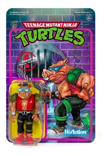 Re Action Super 7 Teenage Mutant Ninja Turtles Bebop