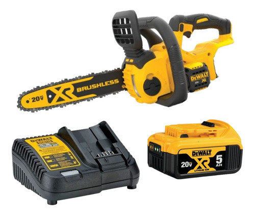 Kit Electrosierra Dewalt Dccs620b+bateria 5ah + Cargador 20v