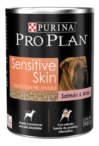 Alimento Perro Adulto Sensitive Skin Lata Pro Plan 368.5 G