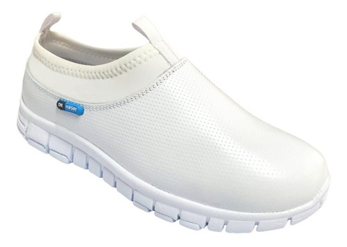 Zapato Tenis Blanco  Piel Ultraligero Enfermer Dr Hosue 2100