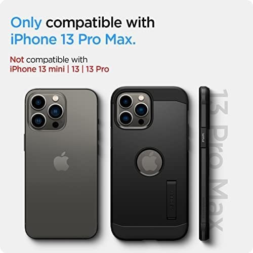 Capa Spigen Tough Armor iPhone 13 Pro Max, Preta E Forte