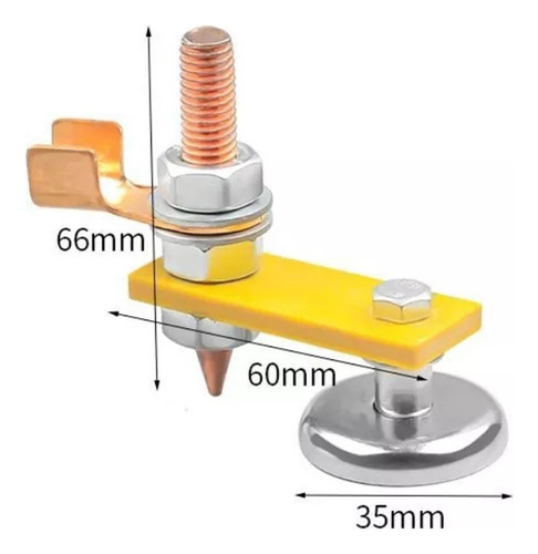 A Conector De Cabezal Magnético De Soldadura Auto Body