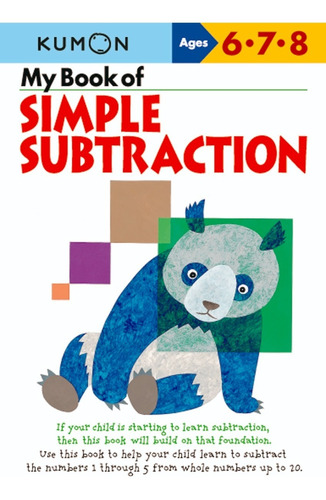 Libro Kumon Matemáticas Resta Simple Didáctico Para Niños