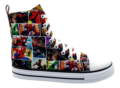 Tenis Tipo Bota De Comics Marvel, Para Niños Y Grandes