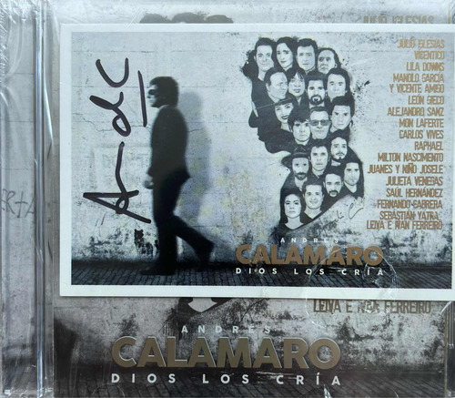 Cd Andres Calamaro Dios Los Cria Con Postal Autografiada (Usado)