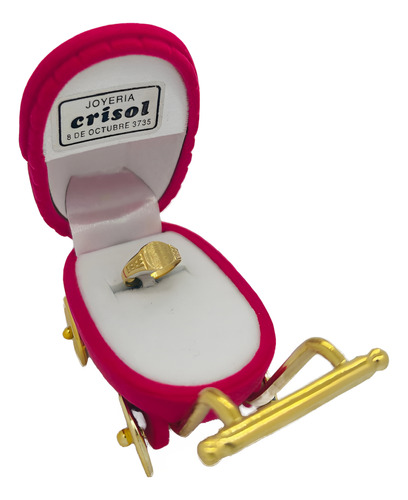 Anillo Sello Para Bebé En Oro18k (s182)