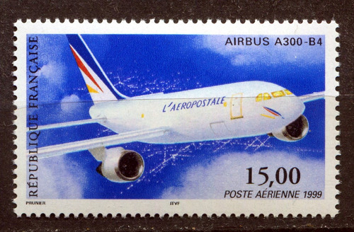 Francia Sello Yvert Aereo 63 Mnh Airbus A300-b4 1999