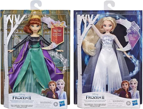 Disney Frozen 2 Pack Mu ecas Elsa Y Reina Anna Cantan