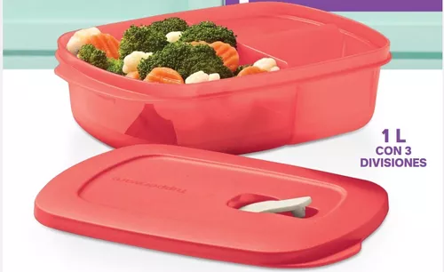 Tupperware Micro Flash Rectangular Con Divisiones 1 L