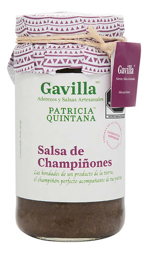 Salsa Gavilla Pasta Champiñones 360ml