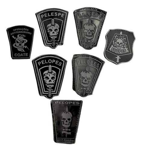 Insignia Emborrachada Para Gorro Suope Unidade De Elite