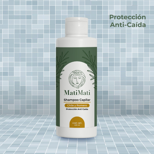 Shampoo Capilar Chile Y Romero Anticaída Matimati 425ml