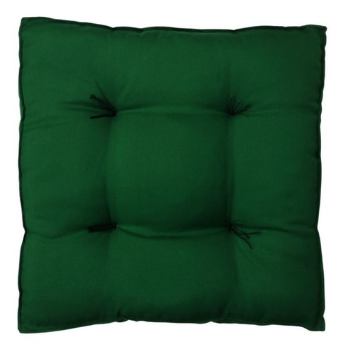 Almofada Para Cadeira Futon Novita 45x45cm Decoração Casa Cor verde bandeira
