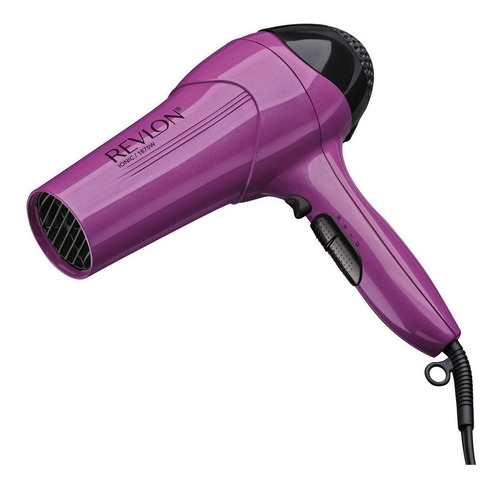 Secadora de cabello Revlon Essentials Control de frizz RVDR773 violeta y negra 110V