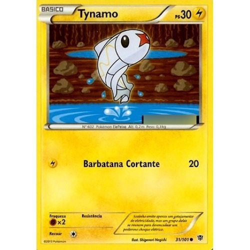 2x Tynamo Pokémon Elétrico Comum 31/101 - Pokemon Card Game