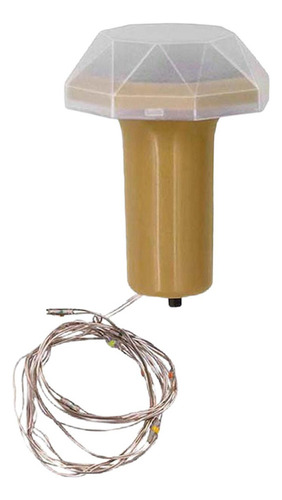 Mini Lámpara De Cadena Con 2 Corchos De Botella De Vino Y 8