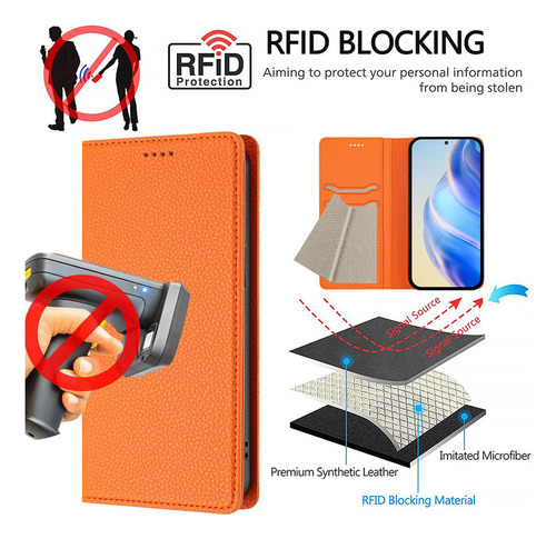 Funda De Piel Tipo Cartera Y Tarjetero Para Teléfono Blu G64