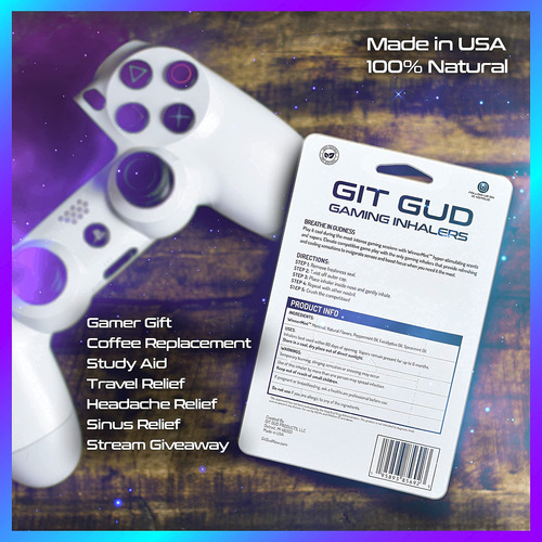 Vapor Nasal Stick Git Gud Energy + Amplificador De Enfoque (